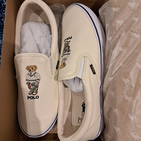 Ralph Lauren Polo Bear Shoes sz 12 - Picture 2 of 3